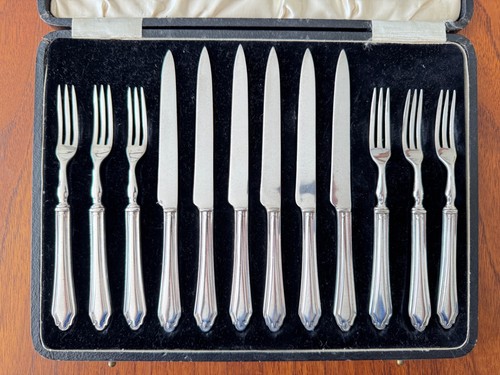 Art deco epns dessert knife - deco,