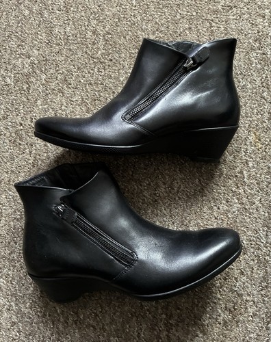 Ecco leather ankle - ankle, boots