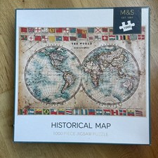 Historical Map 1000 Piece Jigsaw Puzzle 68x48cm by Marks & Spencer M&S