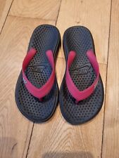 Nike Solay Girl’s Black & Pink  Flip Flop Thong Sandals Size UK 12