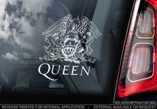Queen Car Window Sticker, Rock Band Music Freddie Mercury Decal Sign Gift -V01