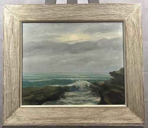 Oil canvas marine landscape - canvas,