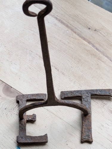 Antique wrought iron - iron, branding