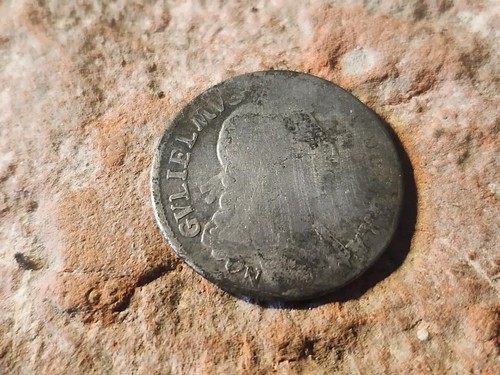 William 111 silver love token - 111,