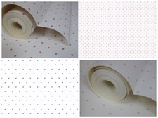 Polka Dot Wallpaper - Dotty Wallcoverings - Spotty Decor - Shabby Chic