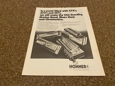 JBF5 ADVERT 11X8 HOHNER OLD STANDBY. MARINE BAND. CHROMONICA. BLUES HARP