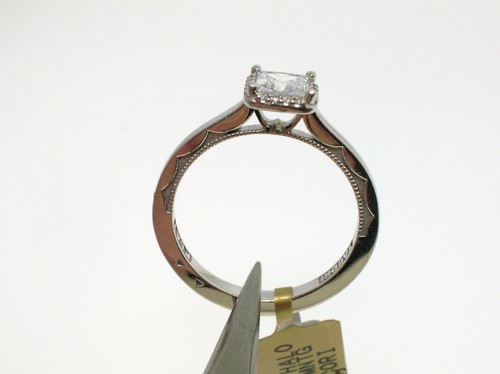 Tacori platinum halo semi - platinum,