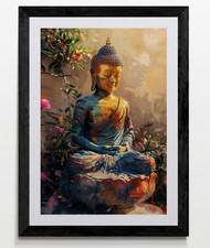 Buddha Framed Canvas Picture