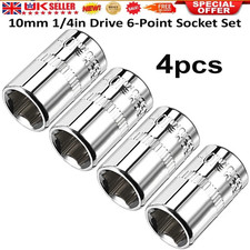 4Pcs 1/4-inch Drive 10mm Cr-V