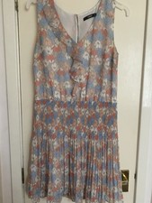 Oasis Lovely Ladies Summer Floral Dress Size 10, NWOT Fully Lined, Without Belt