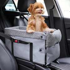 Bonthee Centre Console Dog Car Seat Pet Booster Safety Belt Up to 15lbs