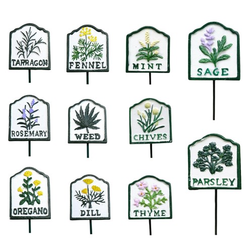 Metal herb markers - ,