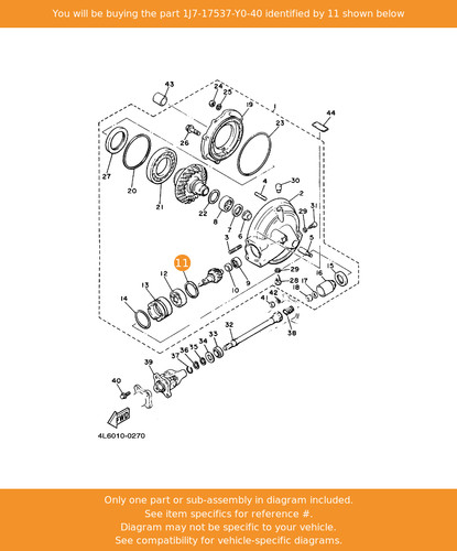 Yamaha shim thrust - thrust, (0.40t)