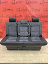 Bench rear triple seat VW T5 T6 black alcantara Multivan Caravelle