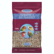 Johnston & Jeff Cockatiel & Big Parakeet Mixed Seed Conures and Quakers 20kg