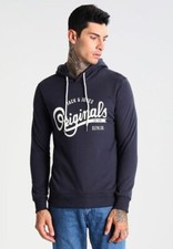 Jack and Jones Originals - Blue Jorhawl Sweat Hoodie, Size Medium, Brand New