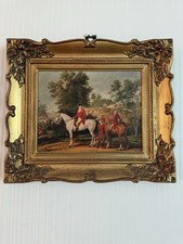 Vintage style framed hunting /