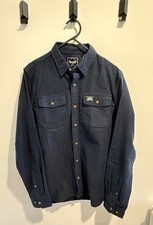 Superdry Women’s Boyfriend Moleskin Shirt Navy- Small