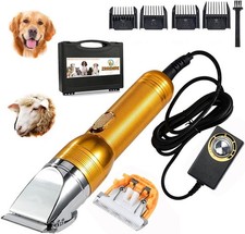 Electric Professional Dog Grooming Clippers,Powerful 350W Sheep Shears Speed-Adj