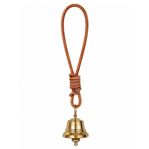 Small brass hanging bell - brass,