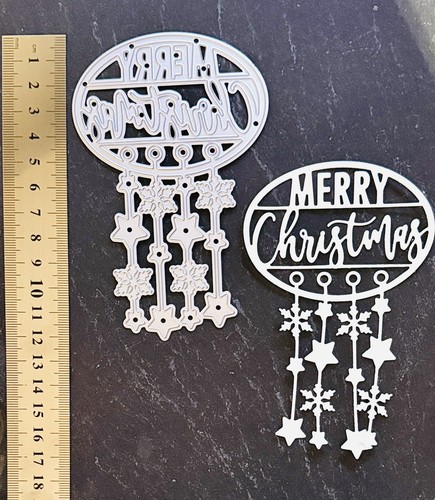 Metal die christmas merry - metal,