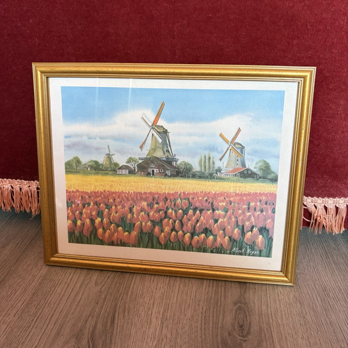 Gold wood picture frame - wood,