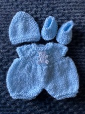 Hand Knitted Dolls Clothes Fit 6” rosebud, Ashton Drake ,Reborn, Teddy