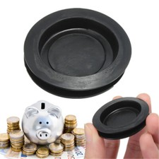 2/3/5/10pcs Plastic Money Saving Box Piggy Bank Closure Plug Stopper Cover Black