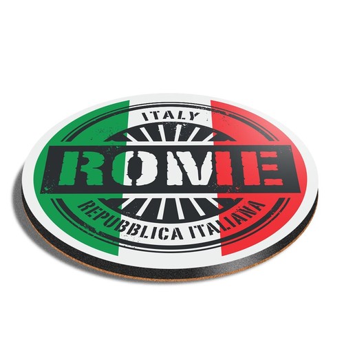 Round mdf coaster - mdf, italy