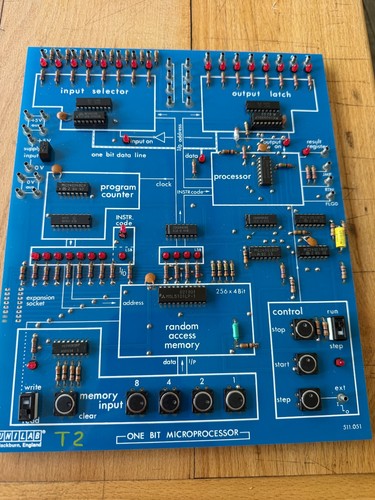 Unilab one bit - one-bit, microprocessor-