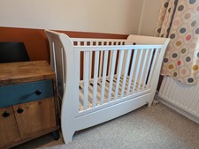 Tutti Bambini Katie Space Saver Sleigh Cot Bed with Under Bed Drawer