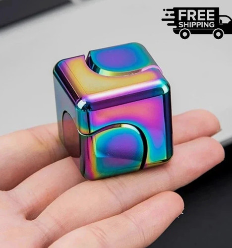 Fidget cube metal - cube, spinner