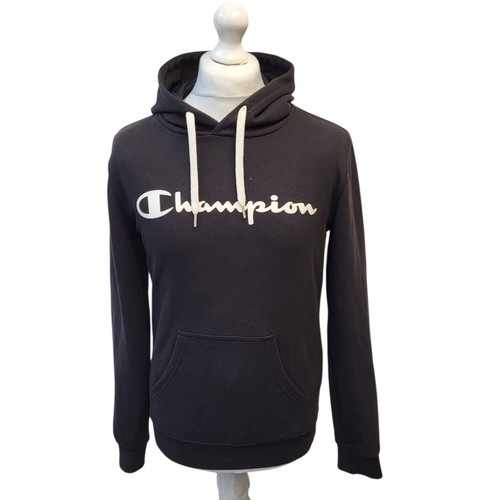 Champion hoodie black pullover - black,