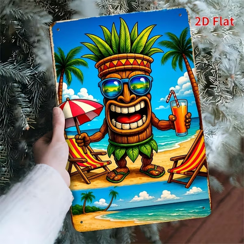 Flat tiki tropical - 2d,