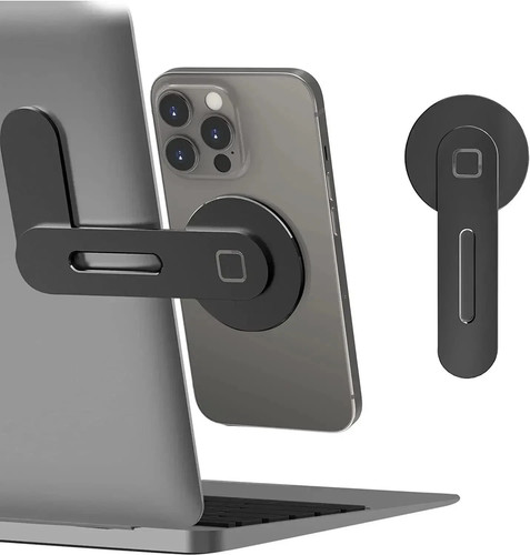 Magnetic laptop phone holder - magnetic,