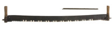 Antique 2 handed 5 foot cross-cut saw