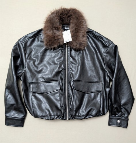 Divided black faux leather - divided,