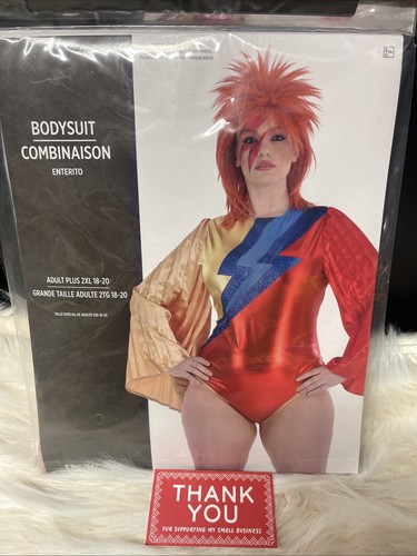 Glam rock bodysuit bowie star - glam,