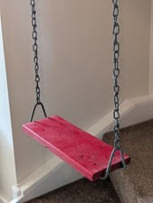 Vintage Children Swing Seat Wood Swing Seat With Chain