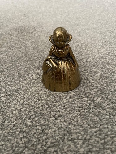 Antique brass hand bell the - brass,