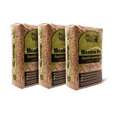 Pillow Wad Large Meadow Hay Superior Small Animal Feed Rabbit Bedding 3 x 2.25Kg