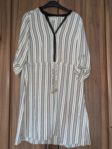Ladies black and white stripe - ladies,