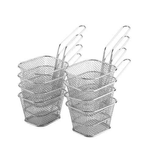 8pcs mini chip baskets kitchen - 8pcs,