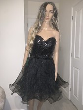 Halloween Costume Black Sequin