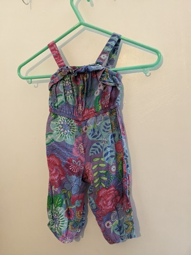 Girls monsoon floral jumpsuit - floral,