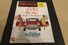 Original 1962 magazine advert: BMC MORRIS MINI-MINOR frame-ready wall-art 