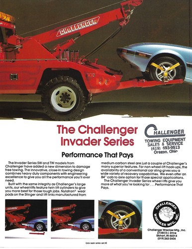 Tow truck challenger - tow, ad