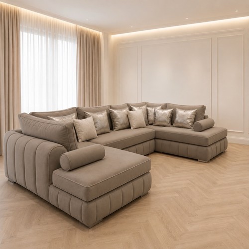 Luxury greige shape corner - greige,