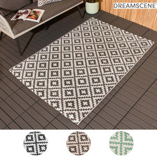 Outdoor Rug Garden Geometric Large Waterproof Patio Area Non Slip Deck Floor Mat