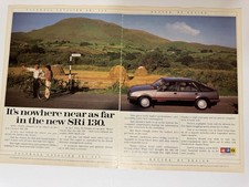 Original 1987 Mk2 Vauxhall Cavalier SRi 130 Magazine Advert Poster Garage Retro